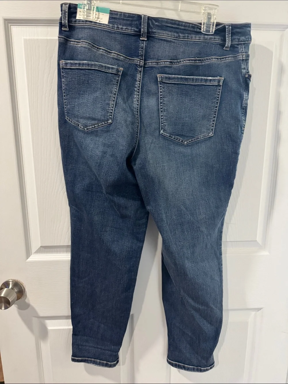 Maurices Women's High-Rise Button-Fly Dark Blue Jeans